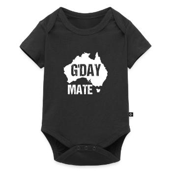 G'DAY MATE - Baby Premium Kurzarmbody - Schwarz - Vorne