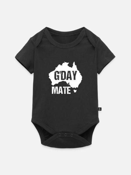 G'DAY MATE - Baby Premium Kurzarmbody - Schwarz