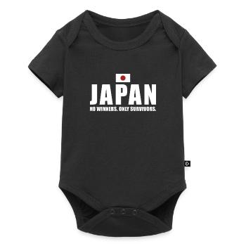 Pas de gagnants seulement des survivants Japon Rugby - Body à manches courtes Premium Bébé - noir - Devant