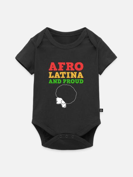 Afro Latina - Baby Premium Kurzarmbody - Schwarz