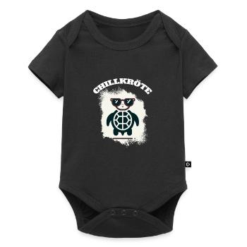 Chill Toad Turtle - Baby Premium short-sleeve bodysuit - black - Front