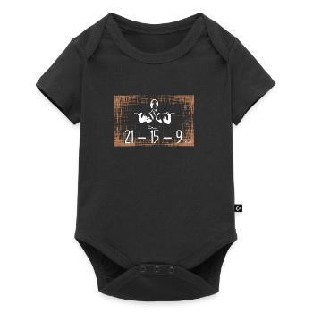 Fran White - Baby Premium Kurzarmbody - Schwarz - Vorne
