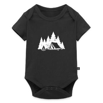 camping - Baby Premium short-sleeve bodysuit - black - Front
