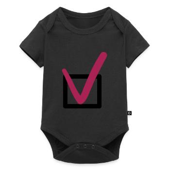 tick - Baby Premium short-sleeve bodysuit - black - Front