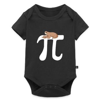 Math Sloth Pi - Baby Premium short-sleeve bodysuit - black - Front