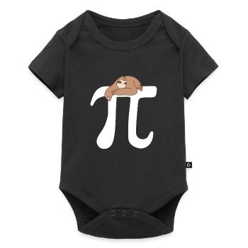 Math Sloth Pi - Baby Premium short-sleeve bodysuit - black - Front
