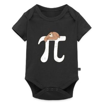 Math Sloth Pi - Baby Premium short-sleeve bodysuit - black - Front