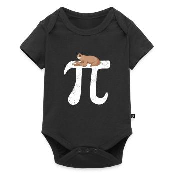 Math Sloth Pi - Baby Premium short-sleeve bodysuit - black - Front