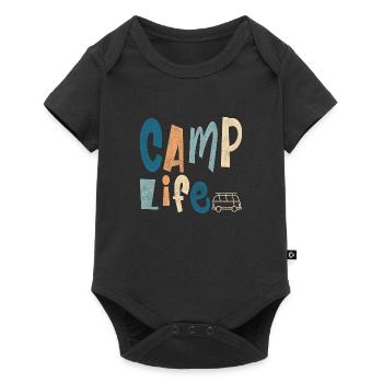 Camp Life - Baby Premium short-sleeve bodysuit - black - Front