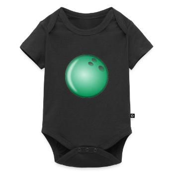 Bowling - Baby Premium Kurzarmbody - Schwarz - Vorne