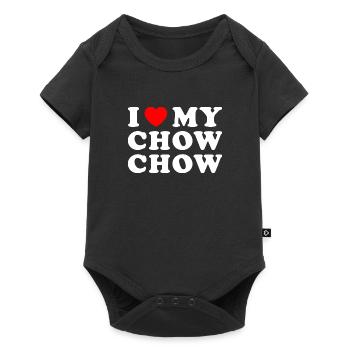J’aime mon Chow Chow - Body à manches courtes Premium Bébé - noir - Devant