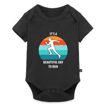 Floorball, Floorball, Hockey sur gazon, Hockey en salle - Body à manches courtes Premium Bébé - noir - Devant