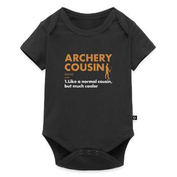 Sport Cousin Archery - Baby Premium short-sleeve bodysuit - black - Front