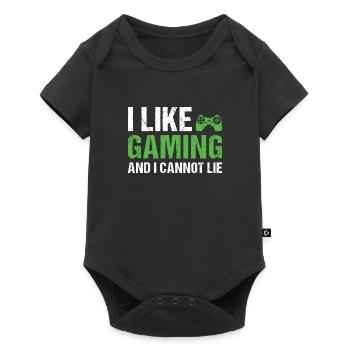Gamer I Like Gaming - Baby Premium short-sleeve bodysuit - black - Front