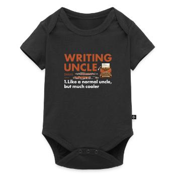 Writer Uncle Definition Writing - Baby Premium short-sleeve bodysuit - black - Front