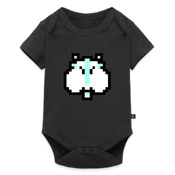 Cloud cat - Baby Premium Kurzarmbody - Schwarz - Vorne