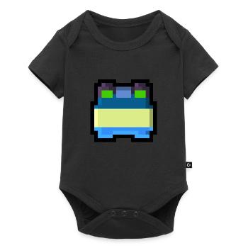 Pixel Smile - Baby Premium Kurzarmbody - Schwarz - Vorne