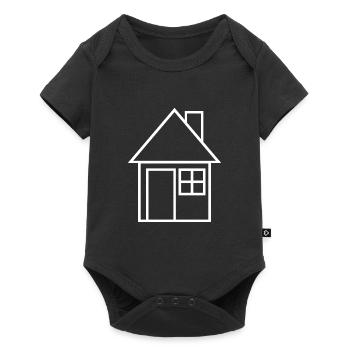 Maison simple - Body à manches courtes Premium Bébé - noir - Devant
