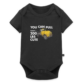 You Can Pull 200 Pounds That's Cute Tow Truck - Baby Premium short-sleeve bodysuit - black - Front