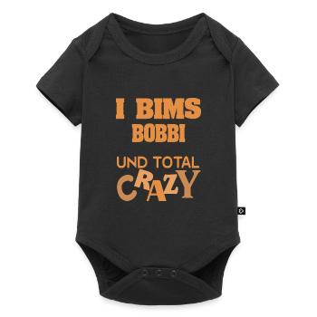 Geschenk für Bobbi - Baby Premium Kurzarmbody - Schwarz - Vorne