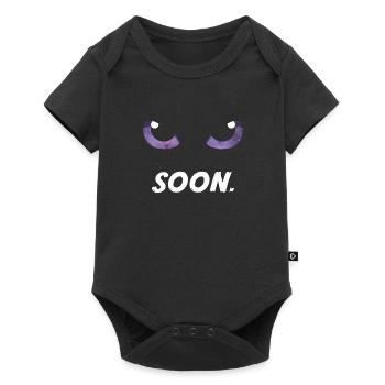 Cat Eyes Purple Soon - Baby Premium short-sleeve bodysuit - black - Front