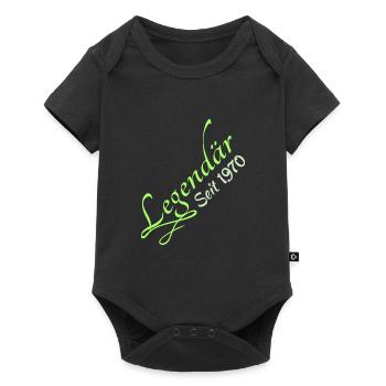 Legendary 1970 - Baby Premium Kurzarmbody - Schwarz - Vorne