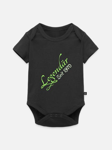 Legendary 1970 - Baby Premium Kurzarmbody - Schwarz