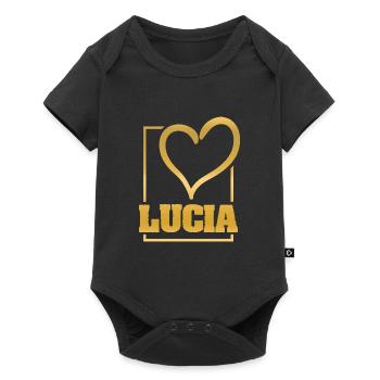 Gift for Lucia - Baby Premium short-sleeve bodysuit - black - Front