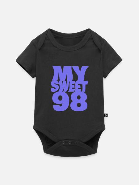 98 - Baby Premium Kurzarmbody - Schwarz