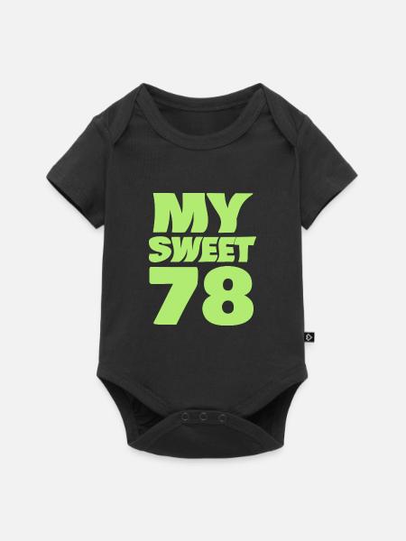 Süß 78 - Baby Premium Kurzarmbody - Schwarz