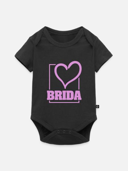 Bachelorette Brida - Baby Premium Kurzarmbody - Schwarz