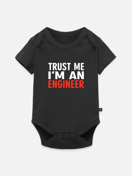 Trust me i'm an Engineer - Baby Premium Kurzarmbody - Schwarz