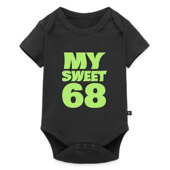 68 - Baby Premium short-sleeve bodysuit - black - Front