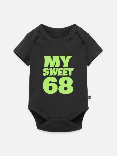 68 - Baby Premium Kurzarmbody - Schwarz