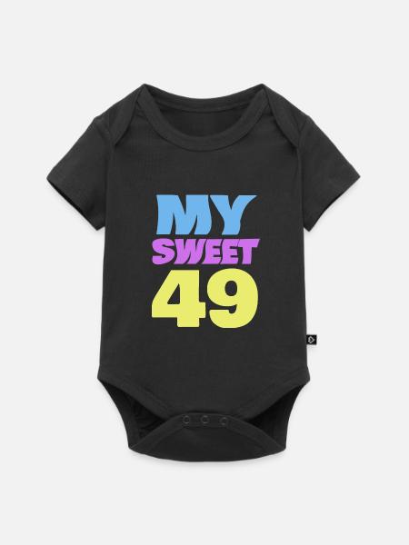 49 - Baby Premium Kurzarmbody - Schwarz