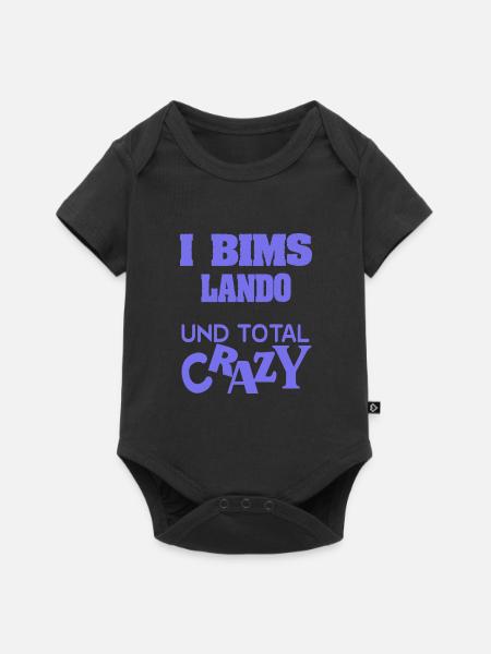Spruch Lando - Baby Premium Kurzarmbody - Schwarz