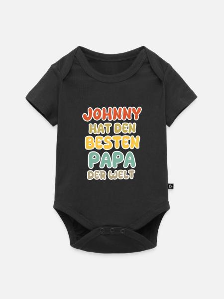 Johnny als Baby - Baby Premium Kurzarmbody - Schwarz