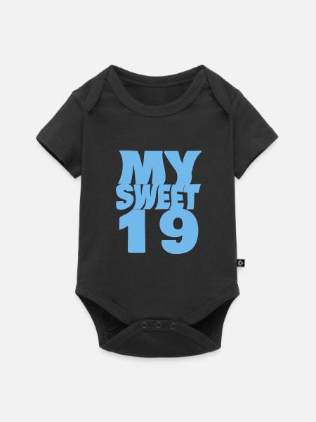 19 - Baby Premium Kurzarmbody - Schwarz