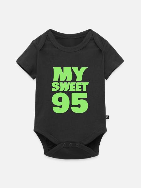 Süß 95 - Baby Premium Kurzarmbody - Schwarz