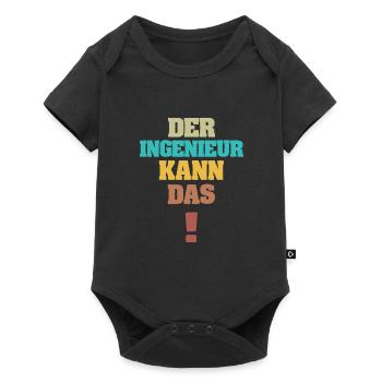 Engineer as Funny - Baby Premium short-sleeve bodysuit - black - Front