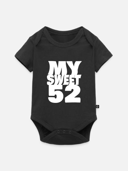 52 - Baby Premium Kurzarmbody - Schwarz