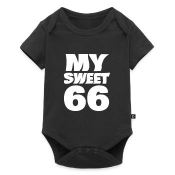 66 - Baby Premium short-sleeve bodysuit - black - Front