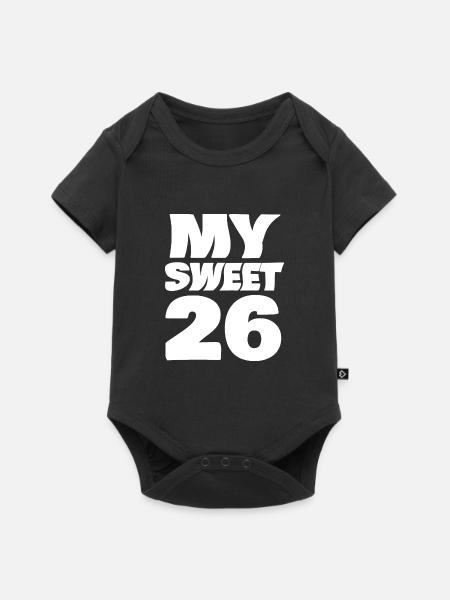 26 - Baby Premium Kurzarmbody - Schwarz