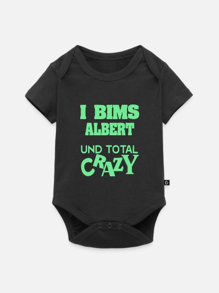 Geschenk für Albert - Baby Premium Kurzarmbody - Schwarz