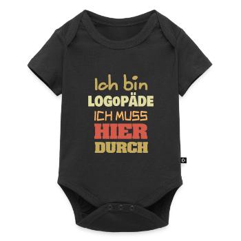 Speech therapist - Baby Premium short-sleeve bodysuit - black - Front