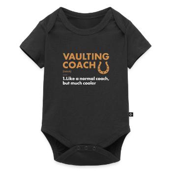 Définition de l’entraîneur de saut de cheval - Body à manches courtes Premium Bébé - noir - Devant