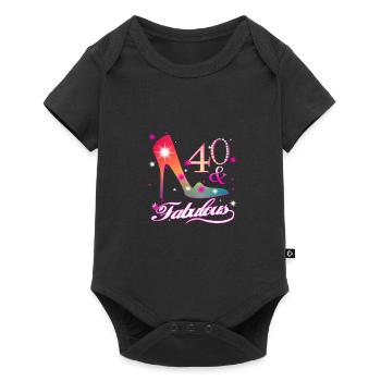 Fabulous 40th birthday gift - Baby Premium short-sleeve bodysuit - black - Front