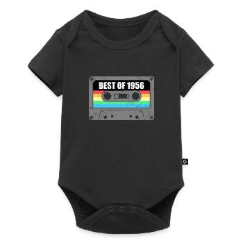 Geburtstag Best Of 1956 Jahrgang Vintage 1956 - Baby Premium Kurzarmbody - Schwarz - Vorne