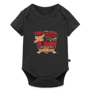 18. Geburtstag 2005 Geschenk Geschenkidee T-Shirt - Baby Premium Kurzarmbody - Schwarz - Vorne