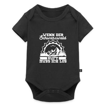 Schwarzwald Schwarzwaldmädel Bollenhut Damen - Baby Premium Kurzarmbody - Schwarz - Vorne